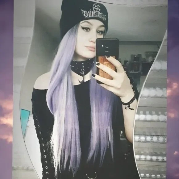 🆕️🆑 Gothic Leather Choker With Crescent Moon Pendant Metal D-Rings Adjustable - Picture 10 of 13